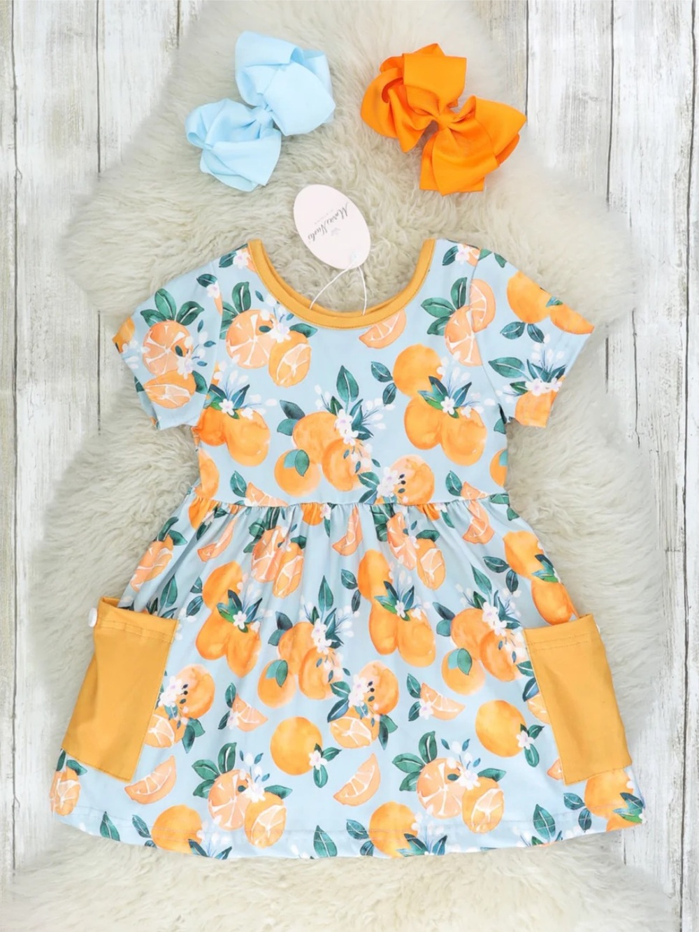 MARIE NICOLE CLOTHING Clementine Pocket Swing Dress size Small (2T-3T)